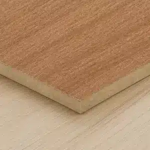 Panneau MDF replaqué sapelli avec placage bois véritable