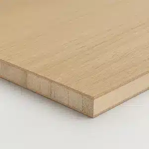 Panneau latté plaqué chêne avec veinage bois naturel
