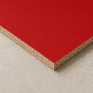 Panneau mélaminé rouge pour agencement