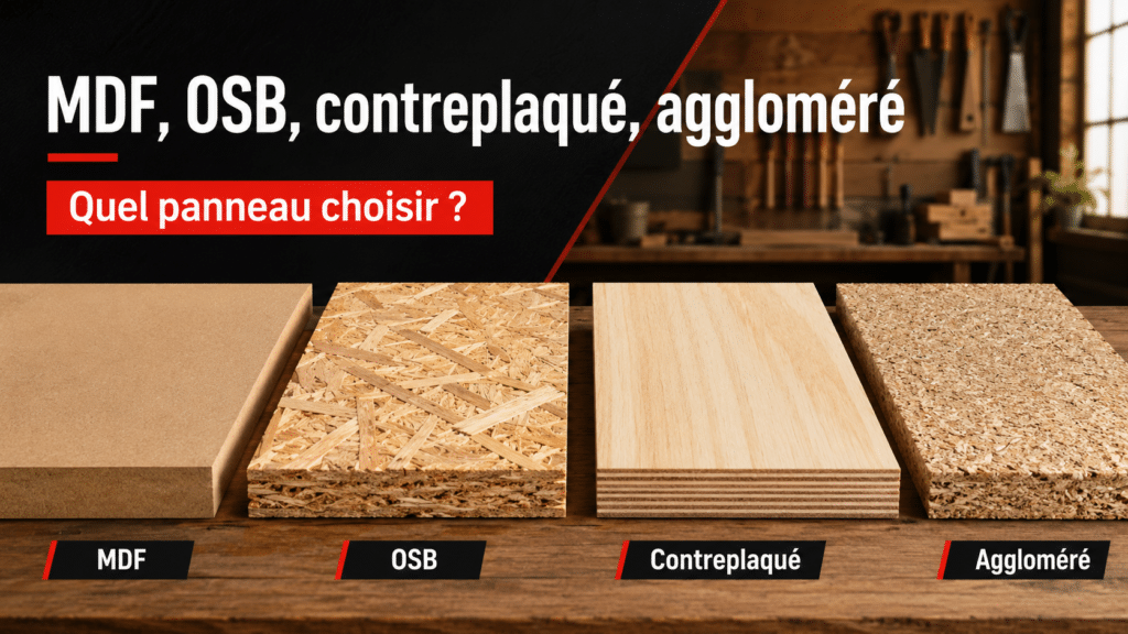 MDF, contreplaqué, osb, aggloméré, quel panneau choisir ?